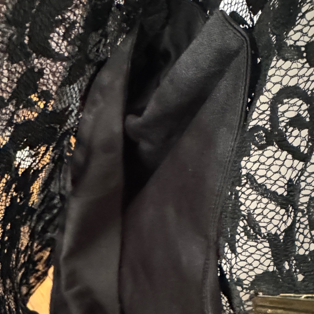 Black Lace Long Sleeve Dress NLY Trend - Picture 7 of 7